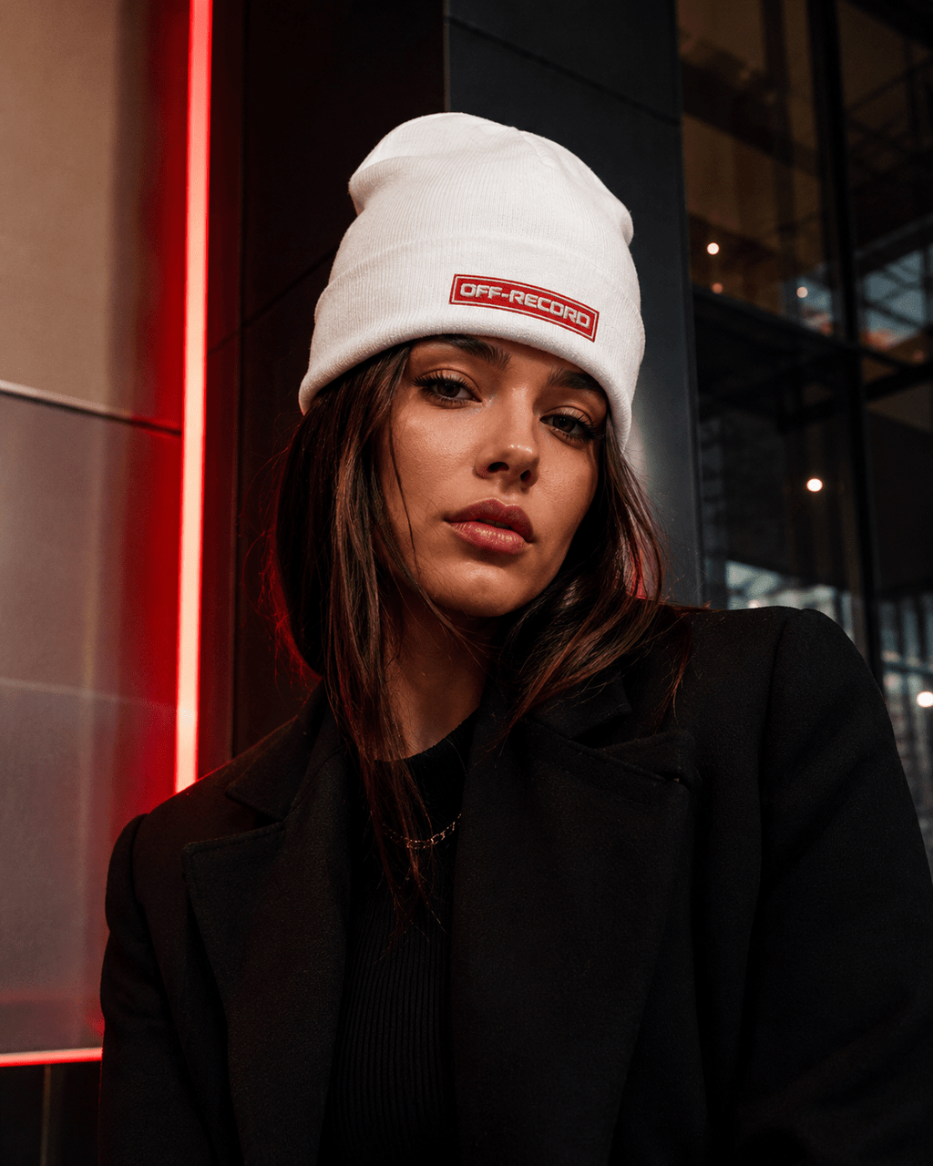 Stamp Beanie - Off - Record