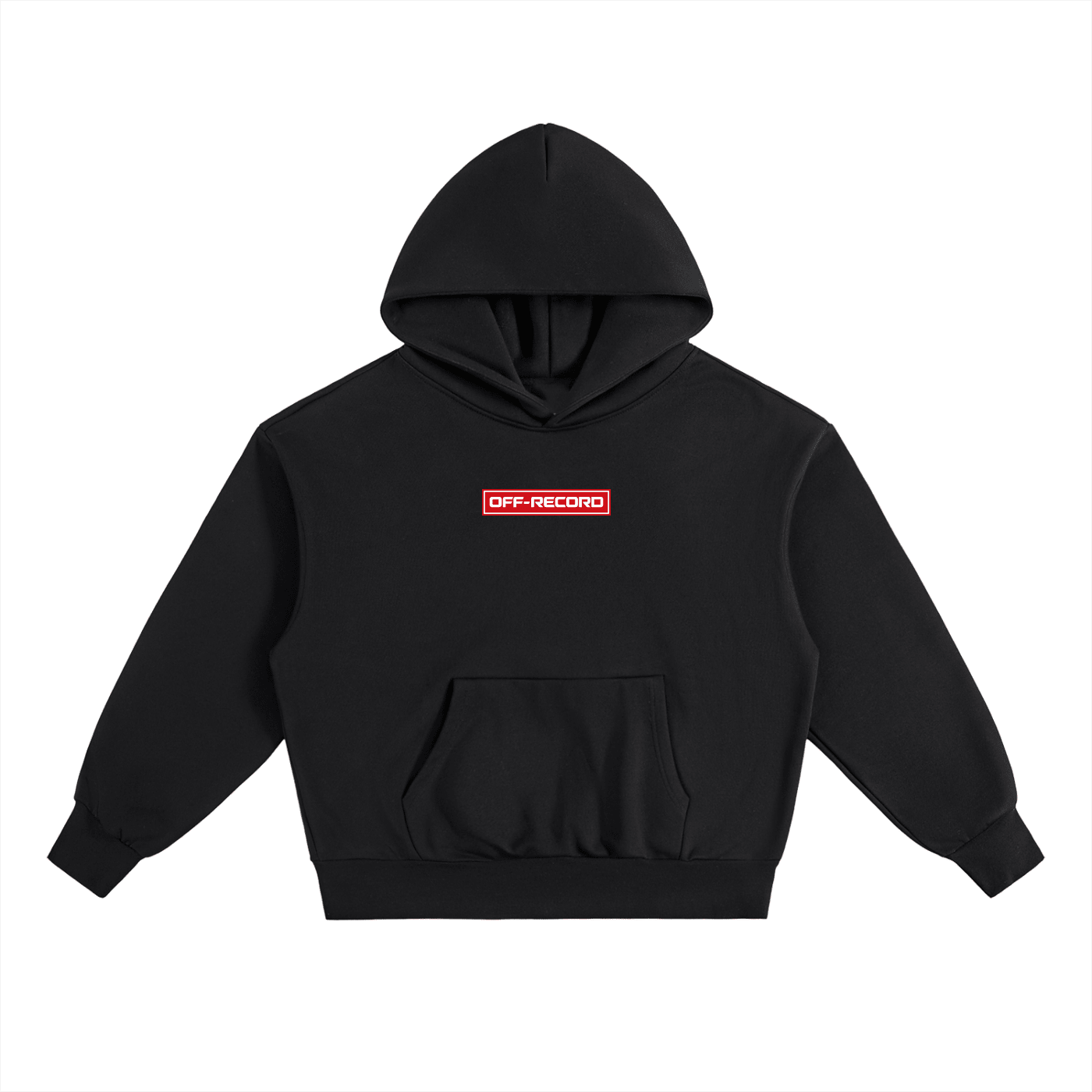 Stamp Logo Fleece Hoodie - Off - Record