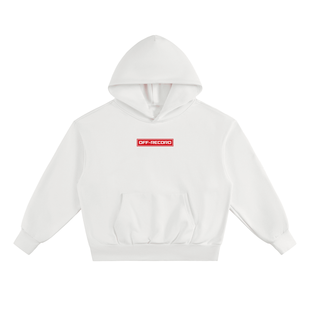 Stamp Logo Fleece Hoodie - Off - Record