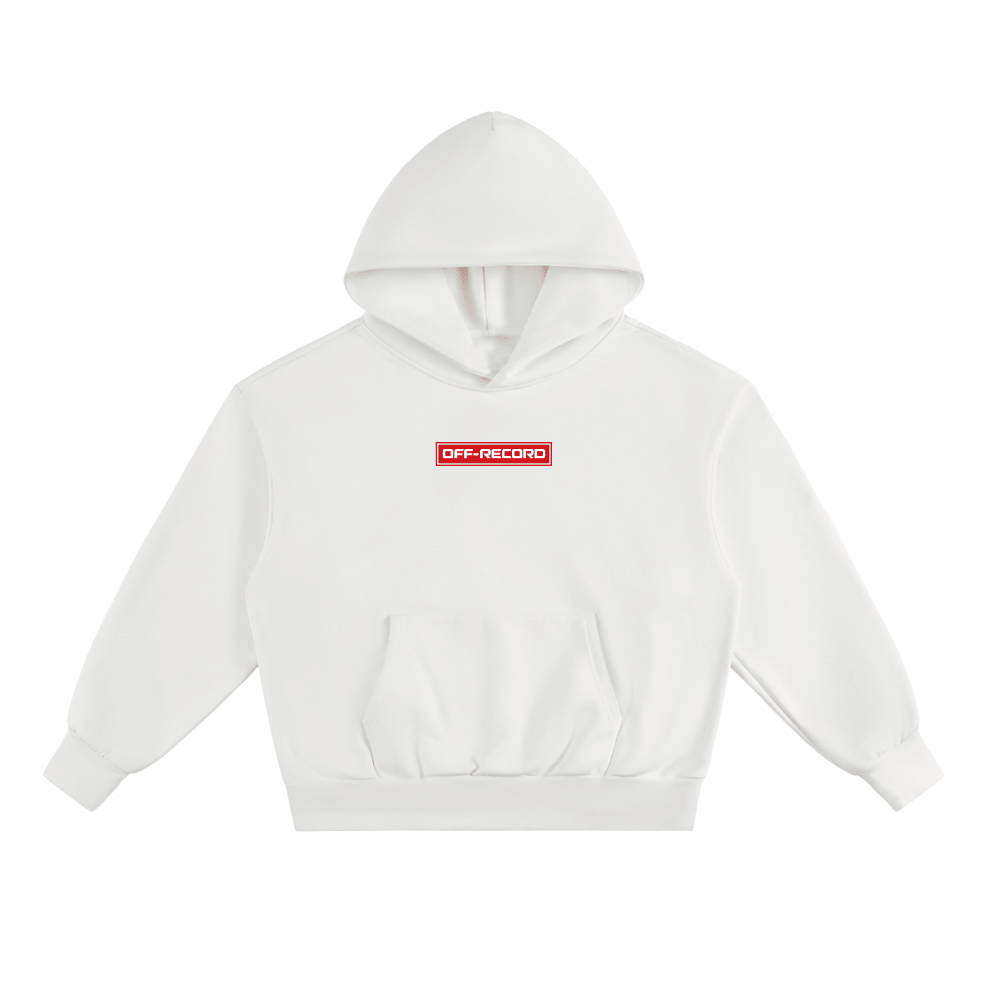 Stamp Logo Fleece Hoodie - Off - Record