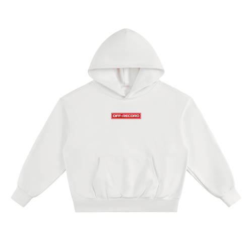 Stamp Logo Fleece Hoodie - Off - Record