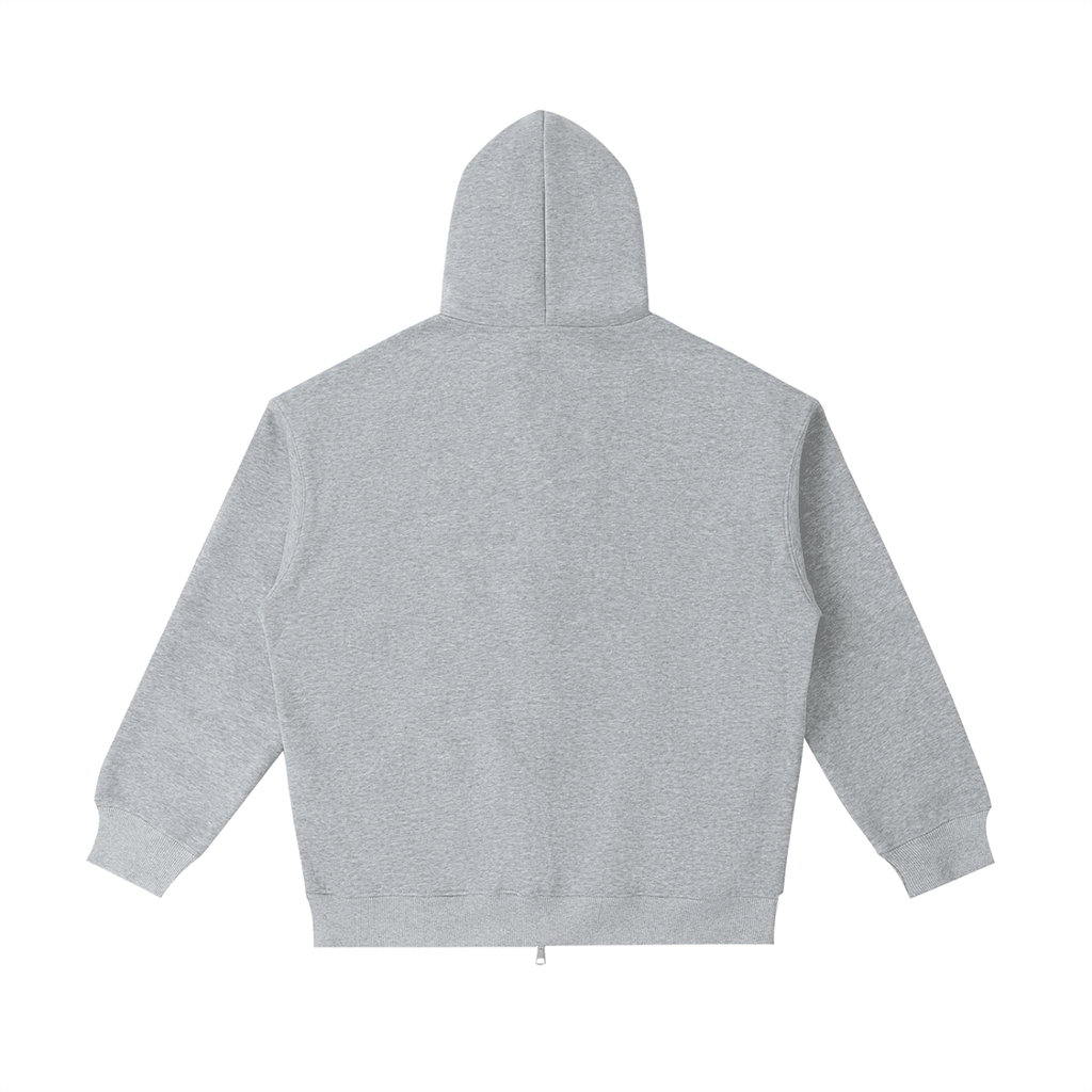 Stamp Logo Zip Hoodie - Off - Record