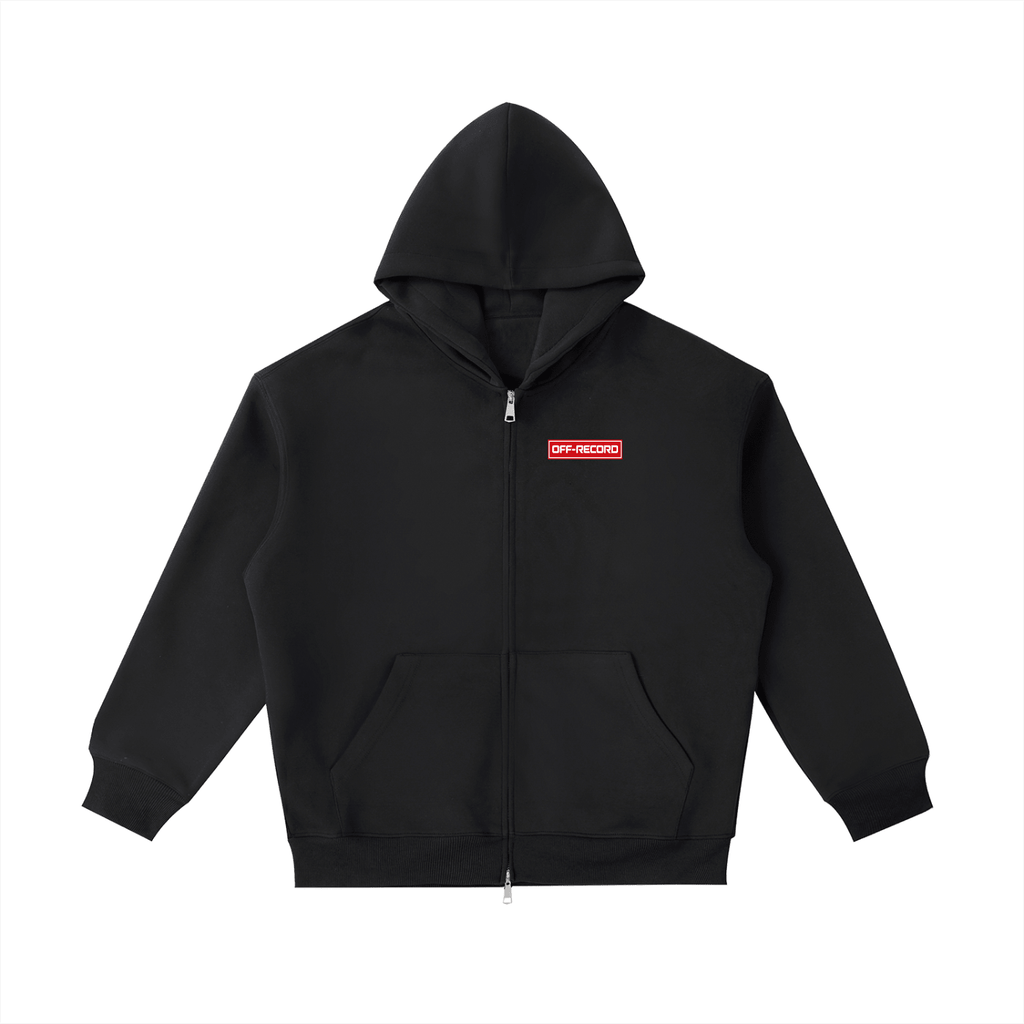 Stamp Logo Zip Hoodie - Off-Record®
