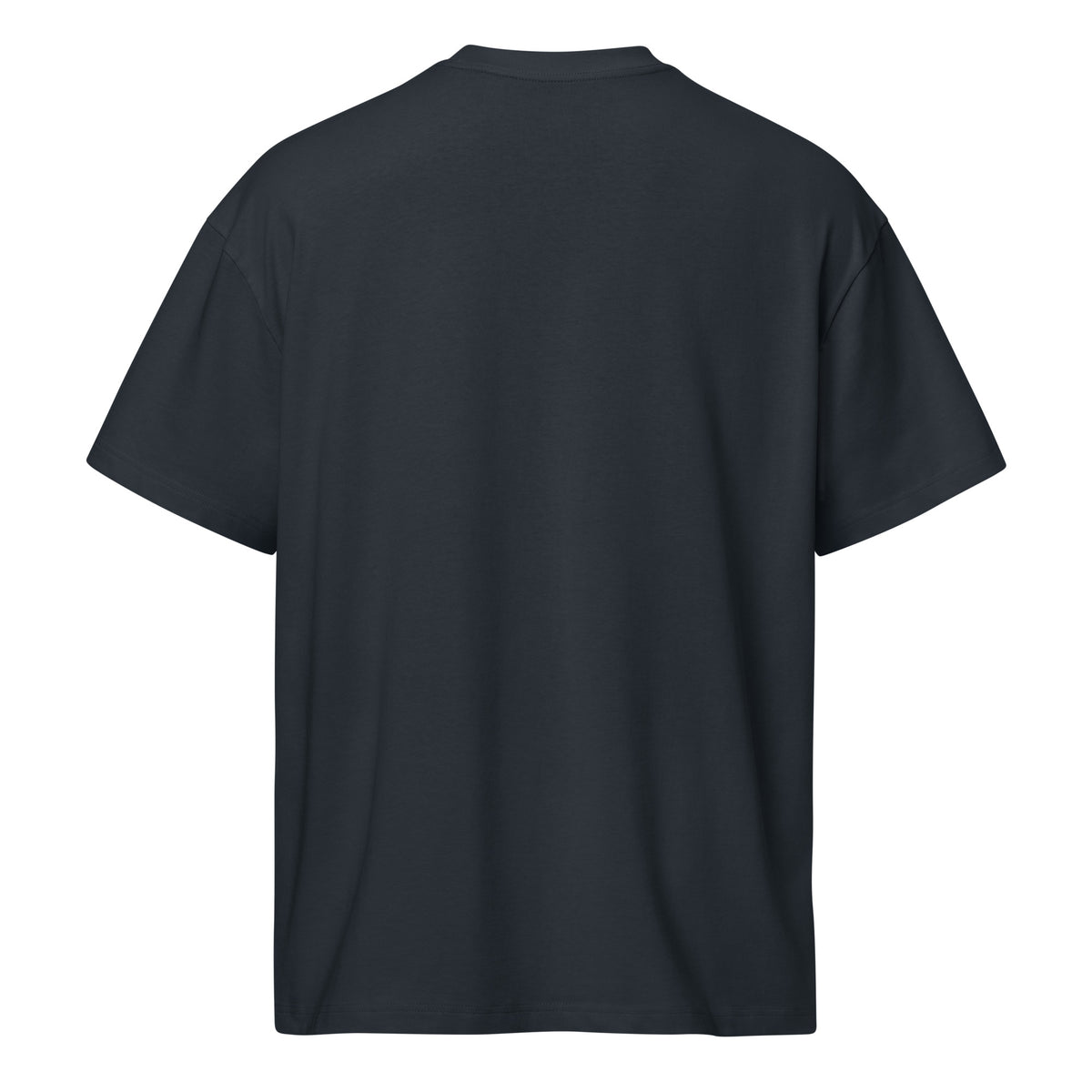 Navy t-shirt on a white background
