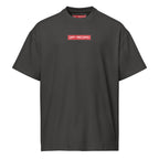 A vintage black crewneck t-shirt with a red rectangular chest logo that reads 'OFF-RECORD' in white text, shown against a plain white background.
