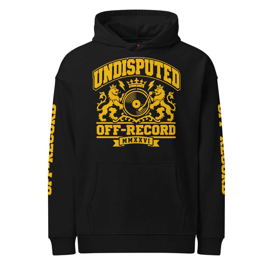 Undisputed Hoodie - Black / Golden Yellow - Off-Record®