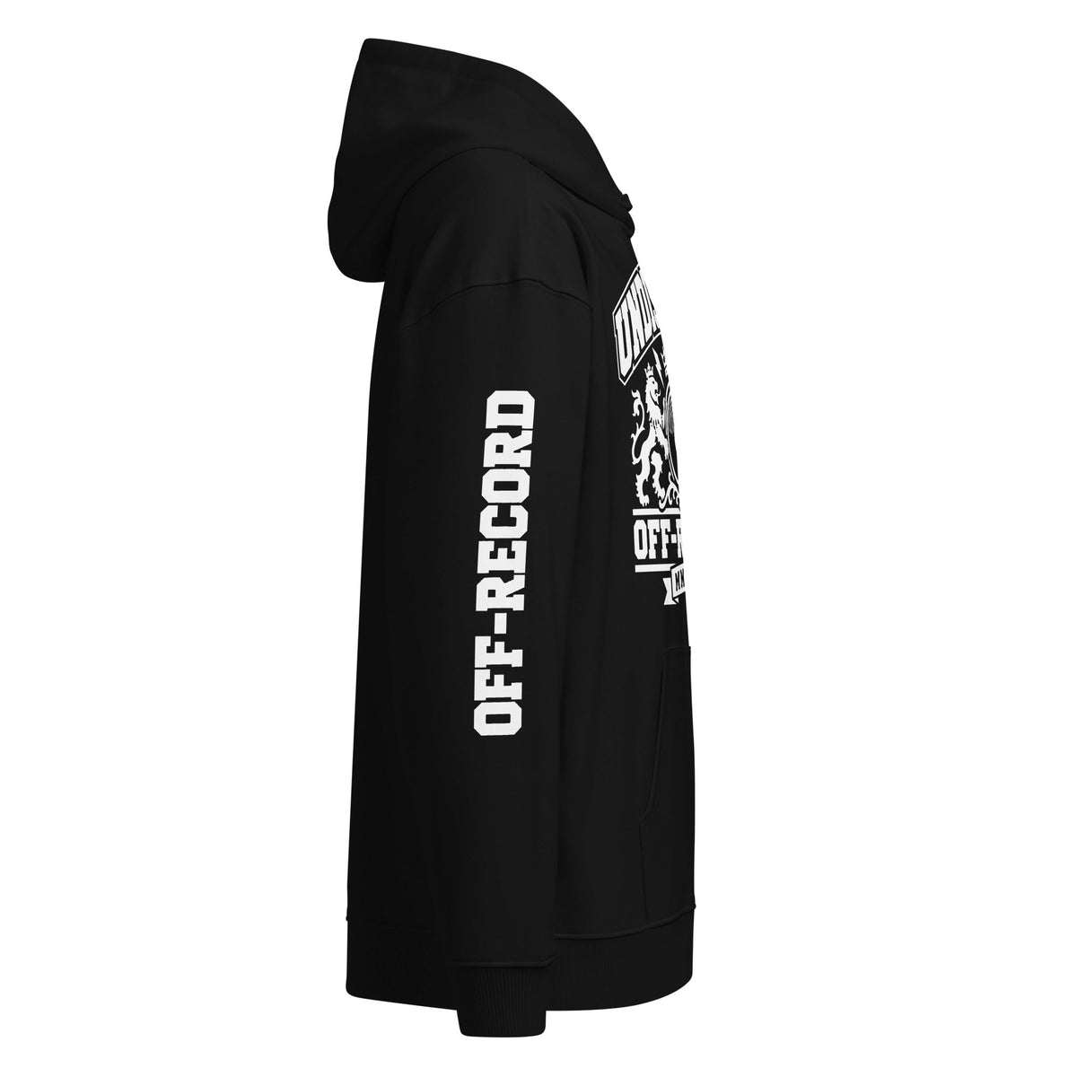 Undisputed Hoodie - Black / White - Off-Record®