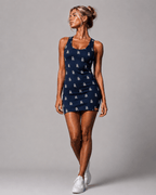 Women's Navy Monogram Racerback Dress - Off-Record®