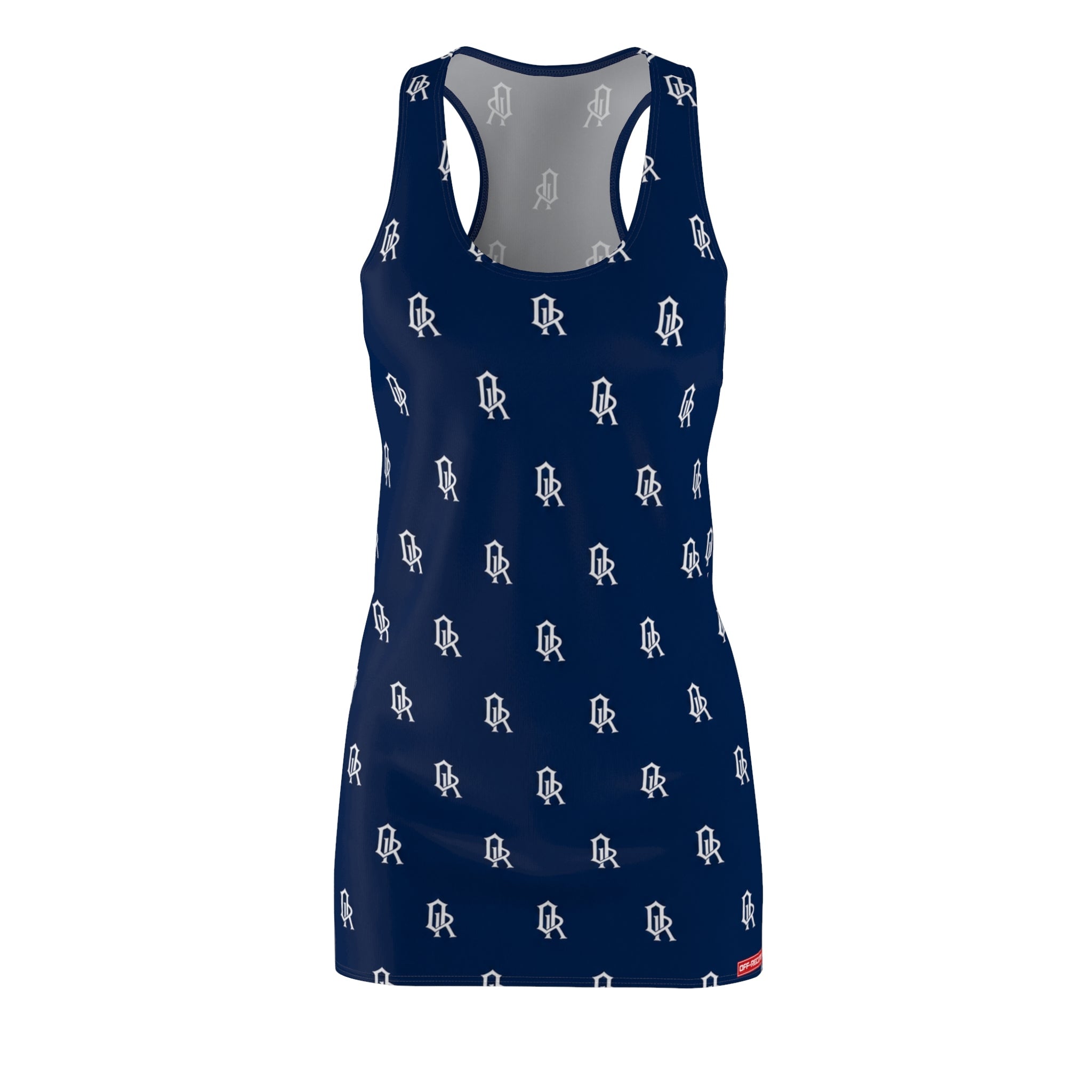Women's Navy Monogram Racerback Dress - Off-Record®