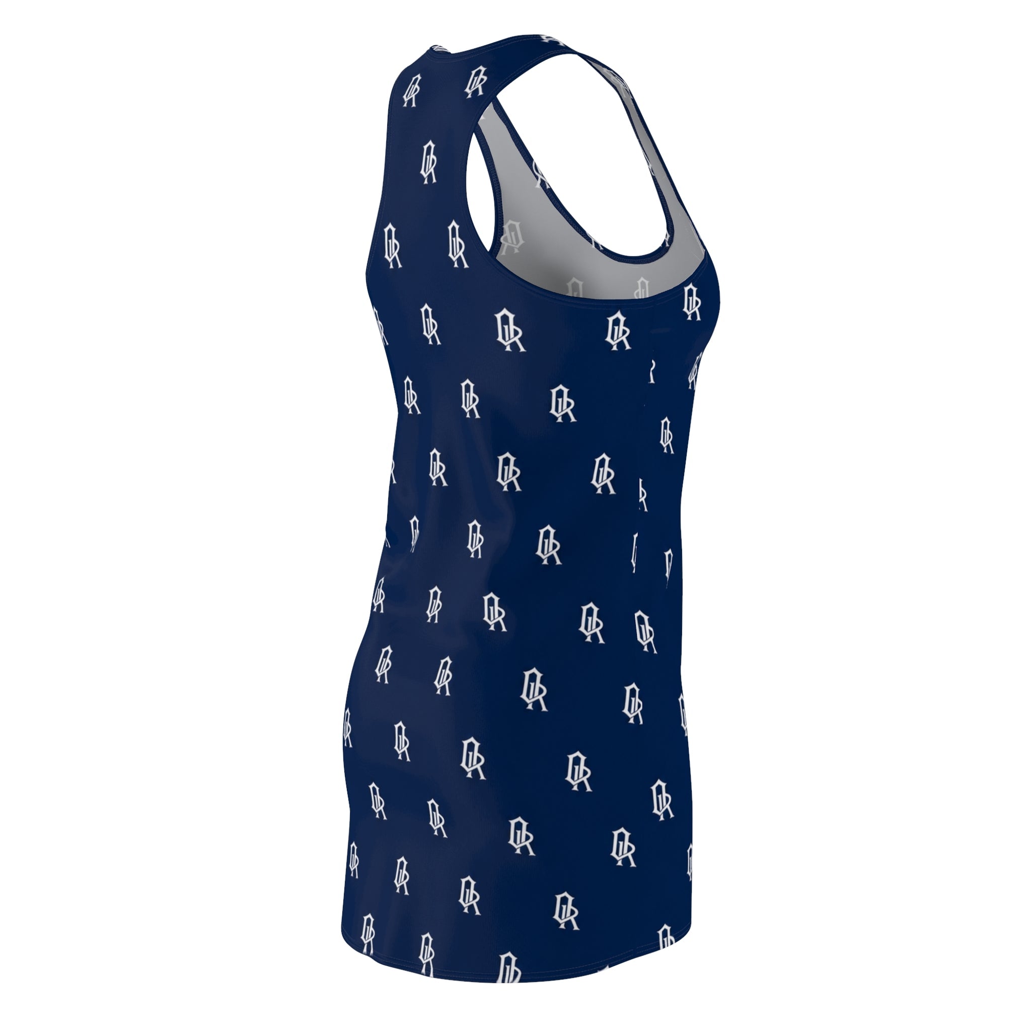 Women's Navy Monogram Racerback Dress - Off-Record®