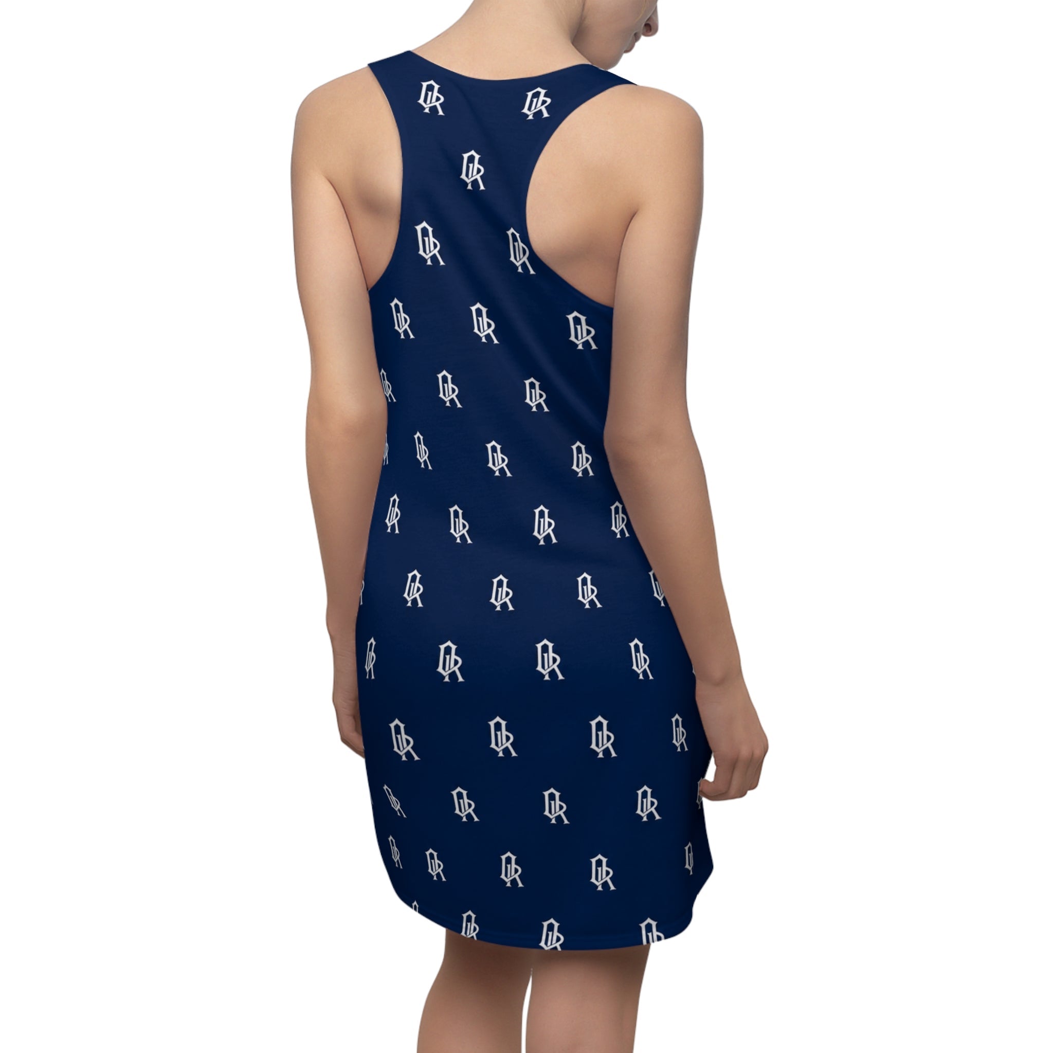 Women's Navy Monogram Racerback Dress - Off-Record®